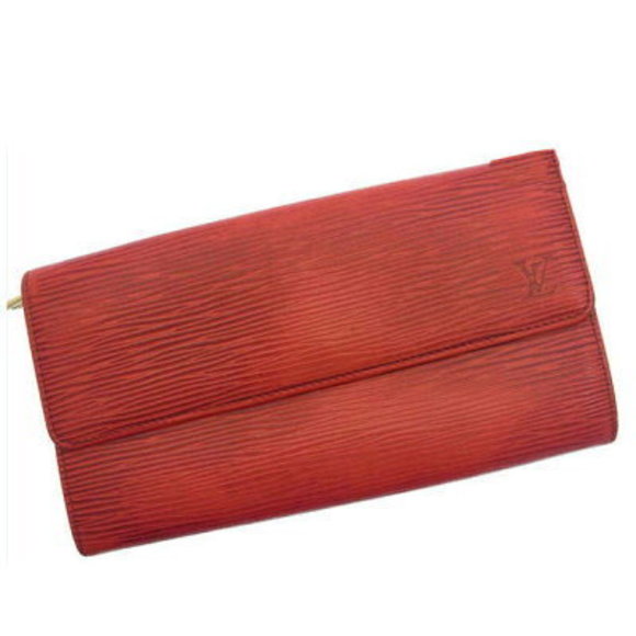 Louis Vuitton Epi Leather Rouge Long Wallet Red - Picture 1 of 6